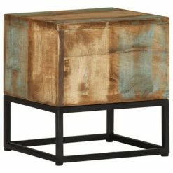 VidaXL Table d'appoint 30x30x33 cm Bois de récupération massif -Tables d'appoint Soldes image 6 320816