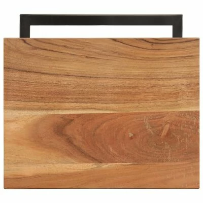 VidaXL Tables d'appoint 2 pcs 31,5x24,5x64,5 cm Bois d'acacia solide 6 VidaXL Tables d'appoint 2 pcs 31,5x24,5x64,5 cm Bois d'acacia solide – Image 6