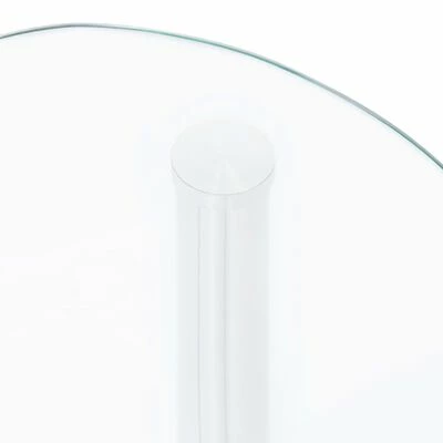 VidaXL Table d'appoint 2 niveaux Transparent 38x38x50 cm Verre trempé 6 VidaXL Table d'appoint 2 niveaux Transparent 38x38x50 cm Verre trempé – Image 6