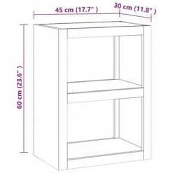 VidaXL Table d'appoint 45x30x60 cm Bois massif de teck -Tables d'appoint Soldes image 6 340750