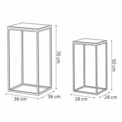 Rousseau Ensemble de tables d'appoint 2 pcs Madeira Bois de Mangolia -Tables d'appoint Soldes image 6 442841