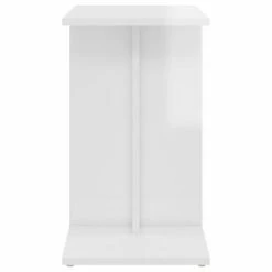 VidaXL Table d'appoint Blanc brillant 50x30x50 cm Aggloméré -Tables d'appoint Soldes image 6 803026