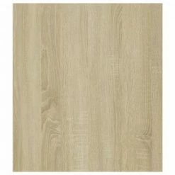 VidaXL Table d'appoint Blanc et chêne sonoma 60x40x45 cm Aggloméré -Tables d'appoint Soldes image 6 806710