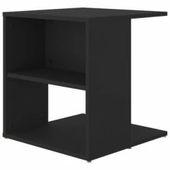 VidaXL Table d'appoint Noir 45x45x48 cm Aggloméré -Tables d'appoint Soldes image 6 806805