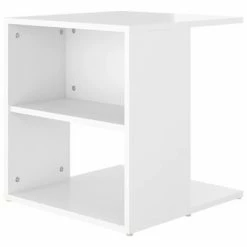 VidaXL Table d'appoint Blanc brillant 45x45x48 cm Aggloméré 11 VidaXL Table d'appoint Blanc brillant 45x45x48 cm Aggloméré -Tables d'appoint Soldes image 6 806810