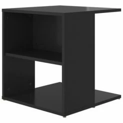 VidaXL Table d'appoint Noir brillant 45x45x48 cm Aggloméré 11 VidaXL Table d'appoint Noir brillant 45x45x48 cm Aggloméré -Tables d'appoint Soldes image 6 806811
