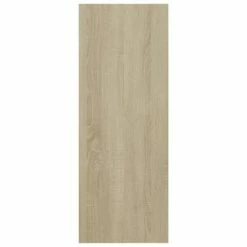 VidaXL Table console Blanc et chêne sonoma 105x30x80 cm Aggloméré -Tables d'appoint Soldes image 6 808310