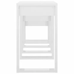VidaXL Tables gigognes 3 pcs Blanc brillant Bois d'ingénierie -Tables d'appoint Soldes image 6 808609