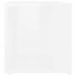 VidaXL Table d'appoint Blanc brillant 33x33x34,5 cm Aggloméré -Tables d'appoint Soldes image 6 809014
