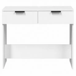VidaXL Table console Blanc 90x36x75 cm Bois d'ingénierie -Tables d'appoint Soldes image 6 811331