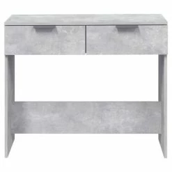 VidaXL Table console Gris béton 90x36x75 cm Bois d'ingénierie -Tables d'appoint Soldes image 6 811335