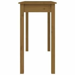 VidaXL Table console Marron miel 110x40x75 cm Bois massif de pin -Tables d'appoint Soldes image 6 814242