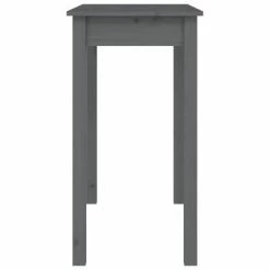 VidaXL Table console Gris 80x40x75 cm Bois massif de pin -Tables d'appoint Soldes image 6 814246