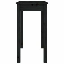 VidaXL Table console Noir 80x40x75 cm Bois massif de pin -Tables d'appoint Soldes image 6 814248