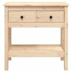 VidaXL Table console 75x35x75 cm Bois massif de pin -Tables d'appoint Soldes image 6 814619