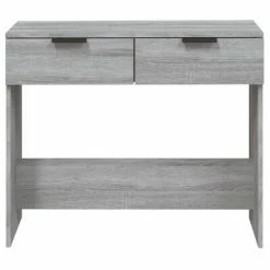 VidaXL Table console Sonoma gris 90x36x75 cm Bois d'ingénierie -Tables d'appoint Soldes image 6 817073